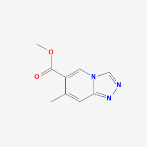 molecular formula C9H9N3O2 B13669901 Methyl 7-Methyl-[1,2,4]triazolo[4,3-a]pyridine-6-carboxylate 