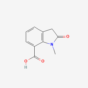 molecular formula C10H9NO3 B13669911 1-Methyl-2-oxoindoline-7-carboxylic acid 