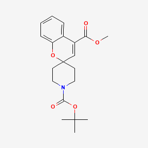 molecular formula C20H25NO5 B13669926 1'-Tert-butyl 4-methyl spiro[chromene-2,4'-piperidine]-1',4-dicarboxylate 