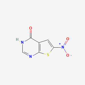 molecular formula C6H3N3O3S B1366994 6-Nitrothieno[2,3-D]pyrimidin-4(3H)-one CAS No. 56844-41-8