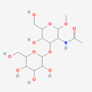 molecular formula C15H27NO11 B013670 N-[5-hydroxy-6-(hydroxymethyl)-2-methoxy-4-[3,4,5-trihydroxy-6-(hydroxymethyl)oxan-2-yl]oxyoxan-3-yl]acetamide CAS No. 100836-88-2