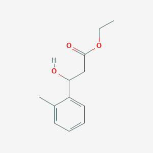 molecular formula C12H16O3 B13670004 Ethyl 3-Hydroxy-3-(o-tolyl)propanoate CAS No. 70200-17-8