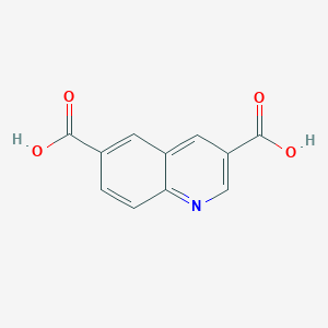 molecular formula C11H7NO4 B13670016 Quinoline-3,6-dicarboxylic acid 