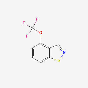 molecular formula C8H4F3NOS B13670024 6-(Trifluoromethoxy)benzo[d]isothiazole 