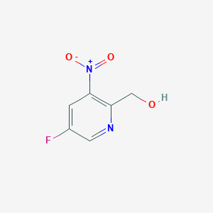 molecular formula C6H5FN2O3 B13670036 (5-Fluoro-3-nitropyridin-2-yl)methanol 