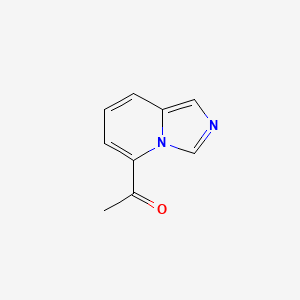 molecular formula C9H8N2O B13670039 1-(Imidazo[1,5-a]pyridin-5-yl)ethanone 