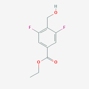 molecular formula C10H10F2O3 B13670045 Ethyl 3,5-difluoro-4-(hydroxymethyl)benzoate 