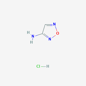 molecular formula C2H4ClN3O B13670051 1,2,5-Oxadiazol-3-amine hydrochloride 