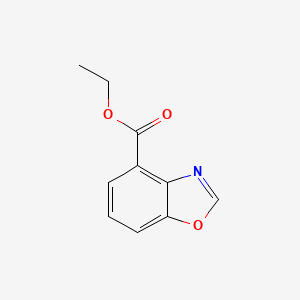 molecular formula C10H9NO3 B13670058 Ethyl benzo[d]oxazole-4-carboxylate 