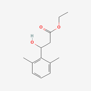 molecular formula C13H18O3 B13670075 Ethyl 3-(2,6-dimethylphenyl)-3-hydroxypropanoate 