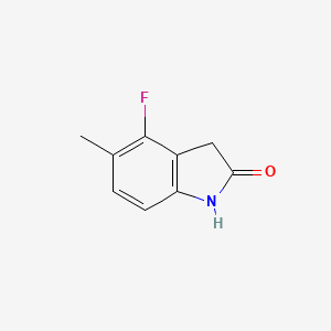 molecular formula C9H8FNO B13670096 4-Fluoro-5-methylindolin-2-one 