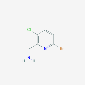 molecular formula C6H6BrClN2 B13670126 (6-Bromo-3-chloropyridin-2-yl)methanamine 