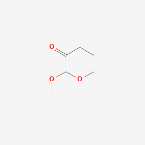 molecular formula C6H10O3 B1367013 2-Methoxyoxan-3-one CAS No. 50545-08-9