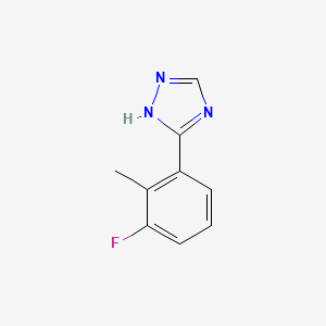molecular formula C9H8FN3 B13670130 5-(3-Fluoro-2-methylphenyl)-1H-1,2,4-triazole 