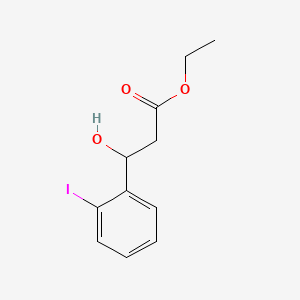molecular formula C11H13IO3 B13670188 Ethyl 3-Hydroxy-3-(2-iodophenyl)propanoate 