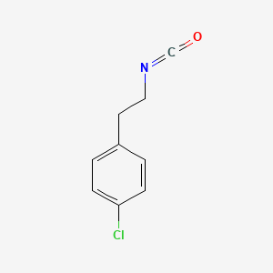 molecular formula C9H8ClNO B1367021 1-Chloro-4-(2-isocyanatoethyl)benzene CAS No. 55121-08-9