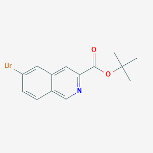 molecular formula C14H14BrNO2 B13670212 tert-Butyl 6-bromoisoquinoline-3-carboxylate 