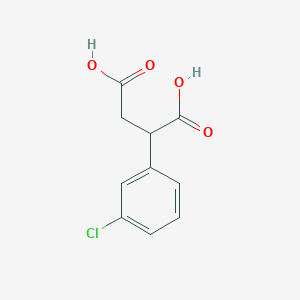 molecular formula C10H9ClO4 B1367022 2-(3-Chlorophenyl)succinic acid CAS No. 66041-28-9