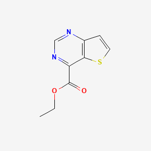 molecular formula C9H8N2O2S B13670234 Ethyl thieno[3,2-d]pyrimidine-4-carboxylate 