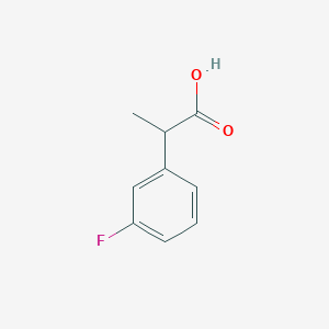 molecular formula C9H9FO2 B1367025 2-(3-Fluorophenyl)propanoic acid CAS No. 65487-32-3
