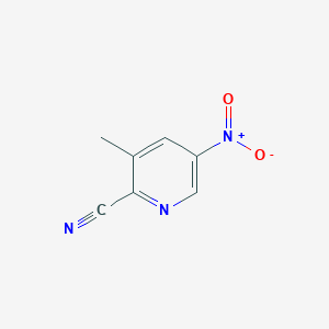 molecular formula C7H5N3O2 B1367026 3-Methyl-5-nitropicolinonitrile CAS No. 65169-63-3