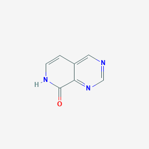 molecular formula C7H5N3O B13670307 Pyrido[3,4-d]pyrimidin-8(7H)-one 