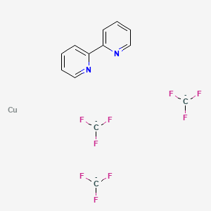 molecular formula C13H8CuF9N2-3 B13670320 Bpycu(CF3)3 