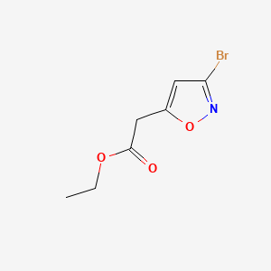 molecular formula C7H8BrNO3 B13670322 Ethyl 2-(3-Bromo-5-isoxazolyl)acetate 