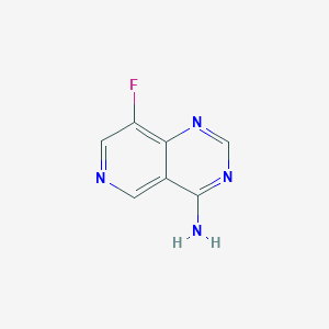 molecular formula C7H5FN4 B13670340 8-Fluoropyrido[4,3-d]pyrimidin-4-amine 