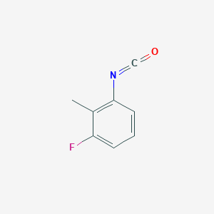 molecular formula C8H6FNO B1367038 1-Fluoro-3-isocyanato-2-methylbenzene CAS No. 60221-81-0