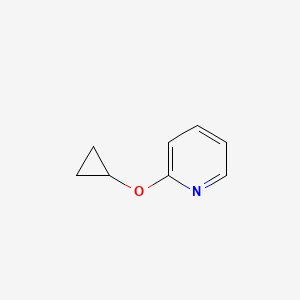 molecular formula C8H9NO B13670387 2-Cyclopropoxypyridine 