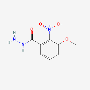 molecular formula C8H9N3O4 B13670410 3-Methoxy-2-nitrobenzohydrazide 