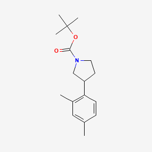 molecular formula C17H25NO2 B13670429 1-Boc-3-(2,4-dimethylphenyl)pyrrolidine 