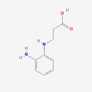 molecular formula C9H12N2O2 B1367043 3-(2-Aminoanilino)propionic acid 