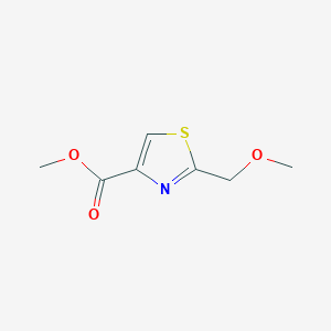 molecular formula C7H9NO3S B13670443 Methyl 2-(Methoxymethyl)thiazole-4-carboxylate 
