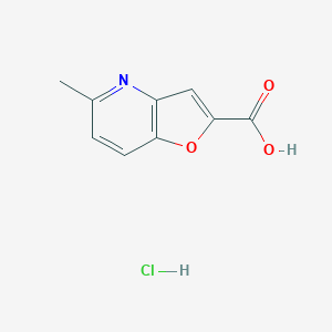 molecular formula C9H8ClNO3 B1367045 5-Methylfuro[3,2-b]pyridine-2-carboxylic acid hydrochloride CAS No. 66497-44-7