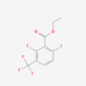 molecular formula C10H7F4IO2 B13670546 Ethyl 2-fluoro-6-iodo-3-(trifluoromethyl)benzoate 