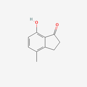 molecular formula C10H10O2 B1367055 7-Hydroxy-4-methyl-1-indanone CAS No. 67901-82-0