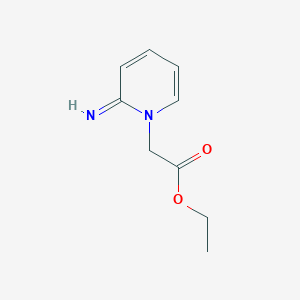 molecular formula C9H12N2O2 B13670555 Ethyl 2-(2-iminopyridin-1(2H)-yl)acetate 