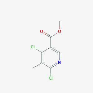 molecular formula C8H7Cl2NO2 B13670576 Methyl 4,6-dichloro-5-methylnicotinate 