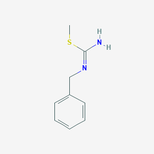 molecular formula C9H12N2S B1367062 N-(Phenylmethyl)carbamimidothioic acid methyl ester 