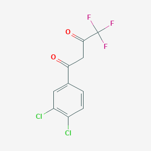 molecular formula C10H5Cl2F3O2 B1367065 1-(3,4-Dichlorophenyl)-4,4,4-trifluorobutane-1,3-dione CAS No. 2712-68-7
