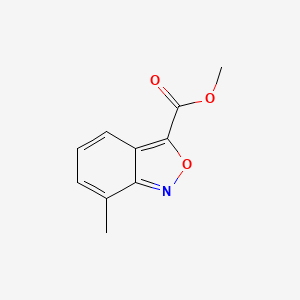 molecular formula C10H9NO3 B13670689 Methyl 7-Methylbenzo[c]isoxazole-3-carboxylate 