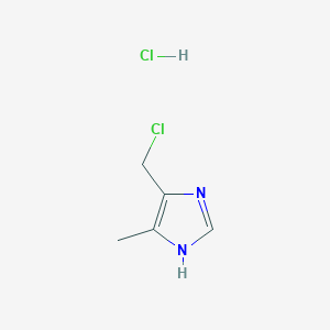 molecular formula C5H8Cl2N2 B1367069 5-(Chloromethyl)-4-methyl-1H-imidazole hydrochloride CAS No. 51605-33-5