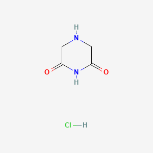 molecular formula C4H7ClN2O2 B1367082 Piperazine-2,6-dione hydrochloride CAS No. 35975-30-5
