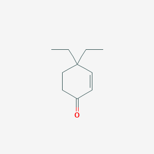 molecular formula C10H16O B1367084 4,4-二乙基环己-2-烯酮 CAS No. 35161-14-9
