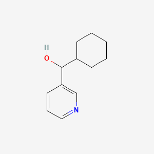 molecular formula C12H17NO B1367085 Cyclohexyl(pyridin-3-yl)methanol 