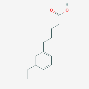 molecular formula C13H18O2 B13670862 5-(3-Ethylphenyl)pentanoic acid 