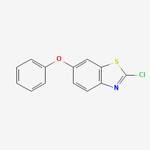 molecular formula C13H8ClNOS B13670899 2-Chloro-6-phenoxybenzo[d]thiazole 