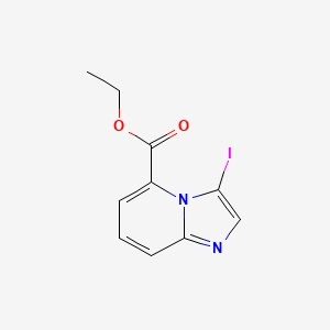 molecular formula C10H9IN2O2 B13670908 Ethyl 3-iodoimidazo[1,2-a]pyridine-5-carboxylate 
